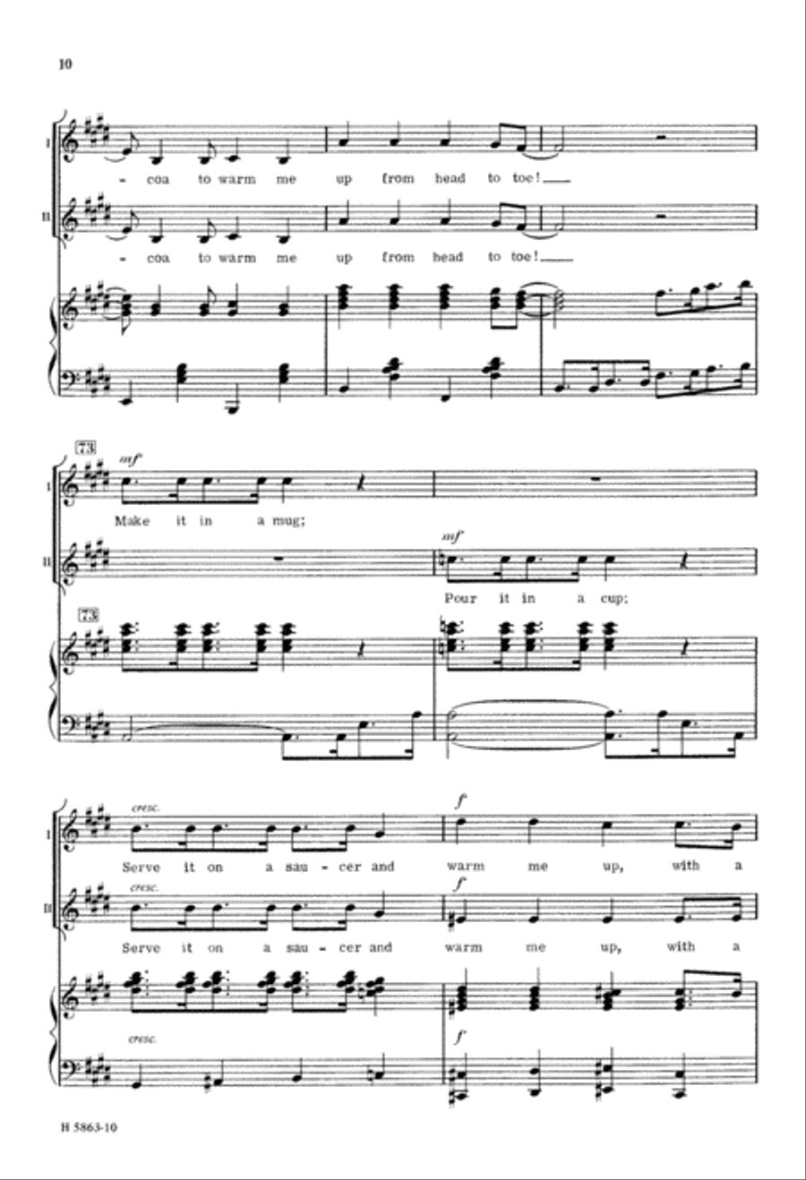 Hot Cup of Cocoa (Digital Download) 2-Part scores gallery preview page 10