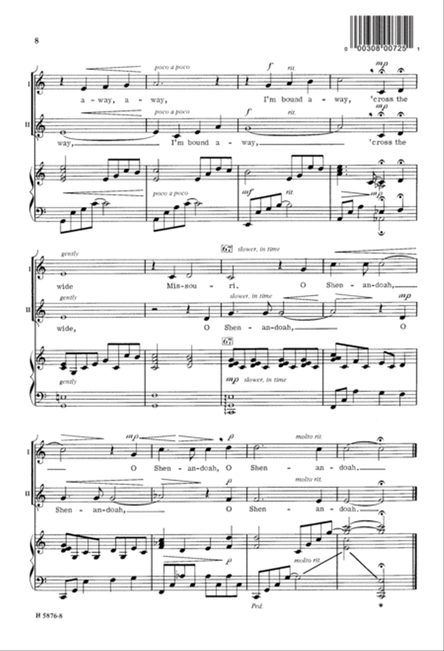 Shenandoah (Digital Download) 2-Part scores gallery preview page 8