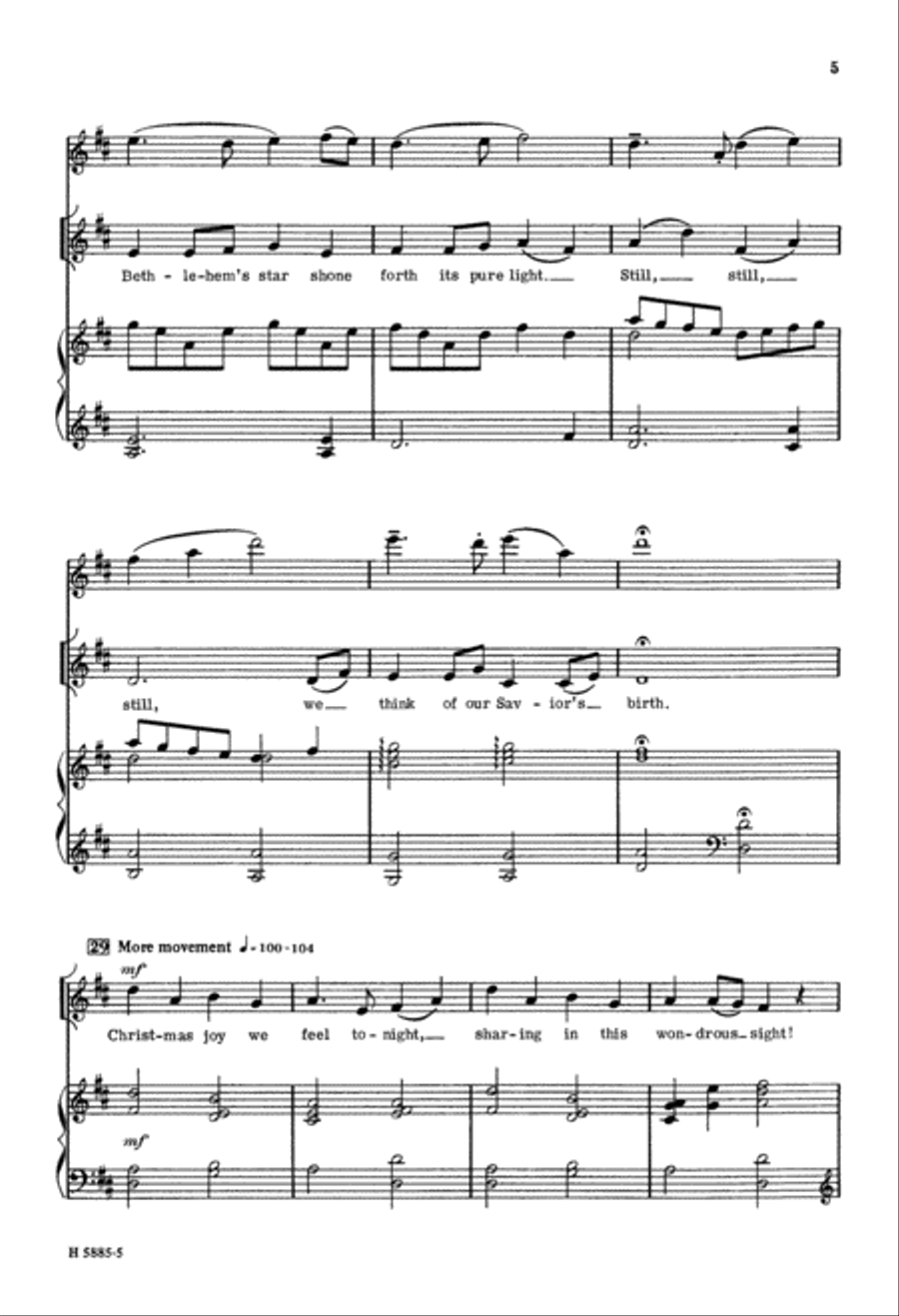 Still, Still, Still (Digital Download) Unison Choir scores gallery preview page 5