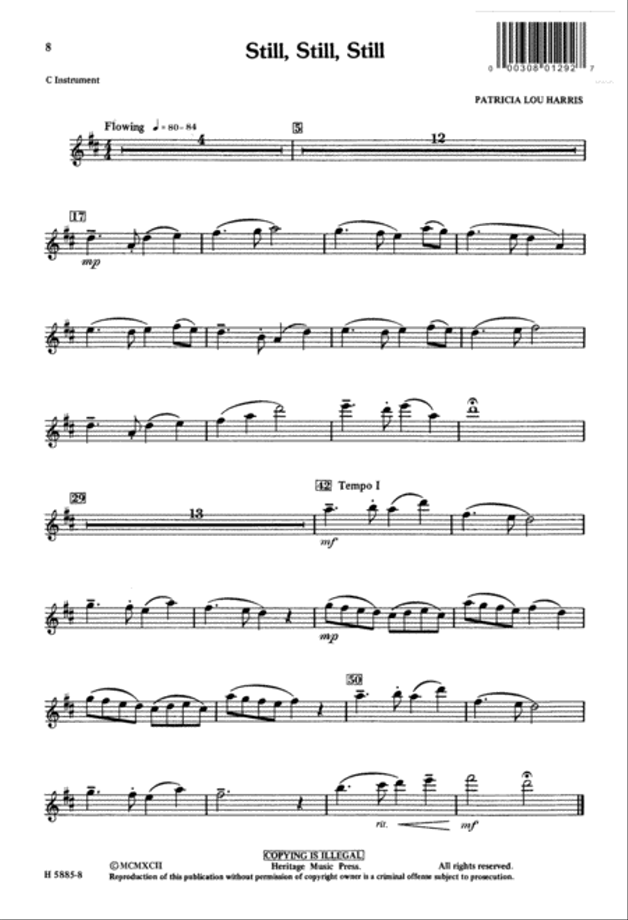 Still, Still, Still (Digital Download) Unison Choir scores gallery preview page 8