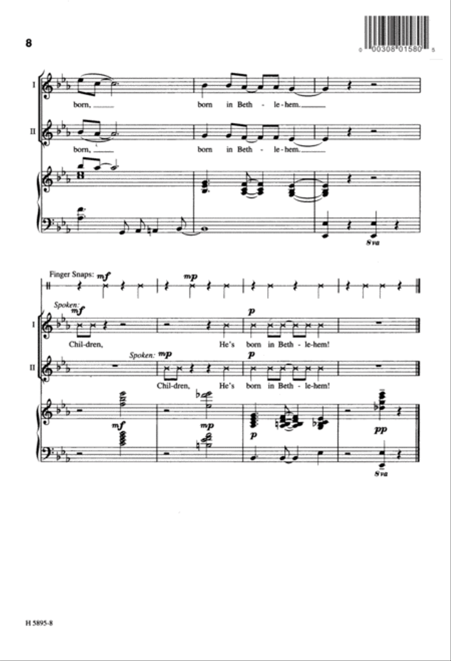 Children, Go Where I Send Thee (Digital Download) 2-Part scores gallery preview page 8