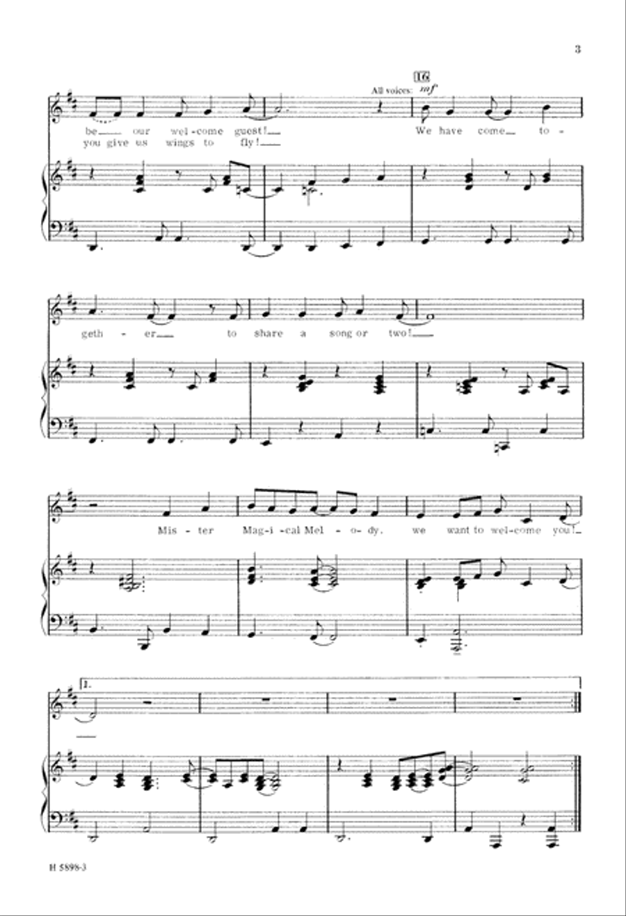 Mister Magical Melody (Digital Download) 2-Part scores gallery preview page 3