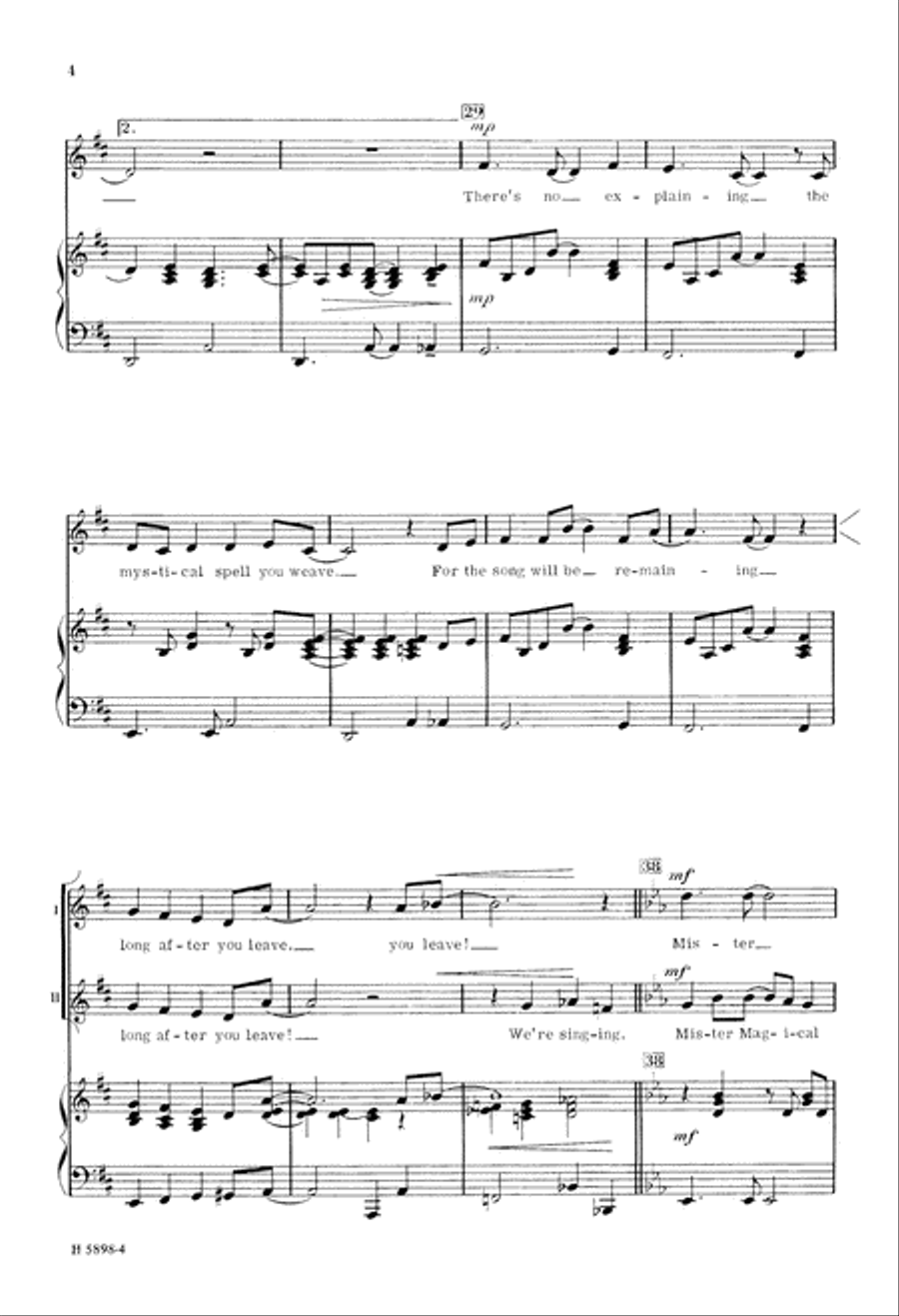 Mister Magical Melody (Digital Download) 2-Part scores gallery preview page 4