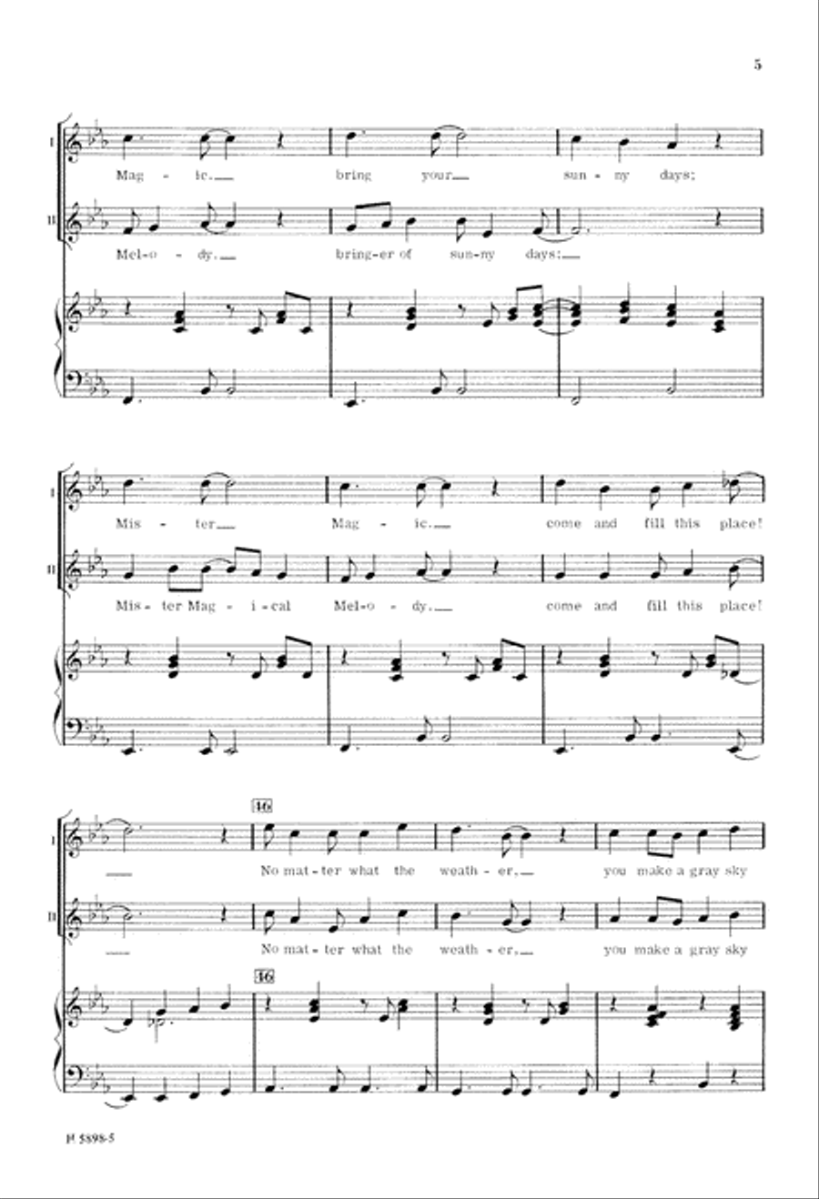 Mister Magical Melody (Digital Download) 2-Part scores gallery preview page 5