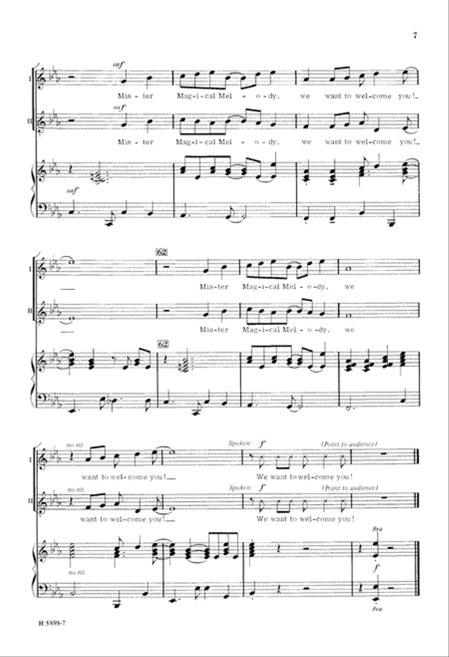 Mister Magical Melody (Digital Download) 2-Part scores gallery preview page 7