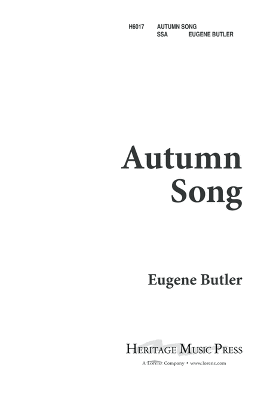 Autumn Song (Digital Download) SSA scores gallery preview page 1