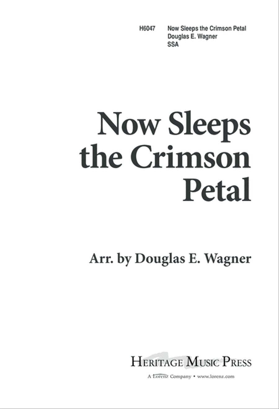 Now Sleeps the Crimson Petal (Digital Download) SSA scores gallery preview page 1