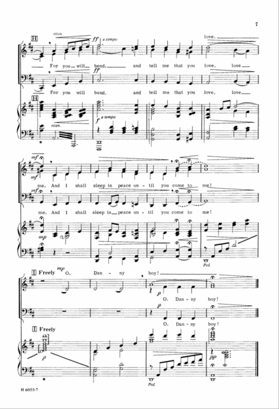 Danny Boy (Digital Download) SSA scores gallery preview page 7