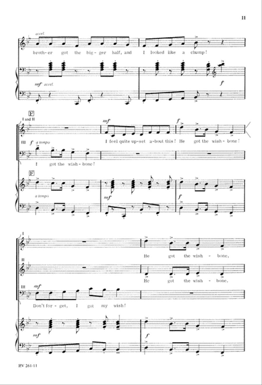 Wishbone (Digital Download) 3-Part scores gallery preview page 11