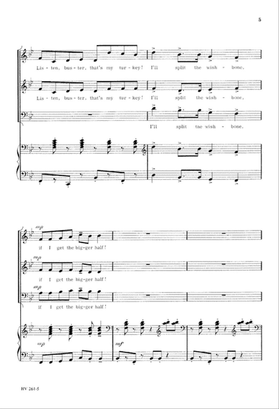 Wishbone (Digital Download) 3-Part scores gallery preview page 5