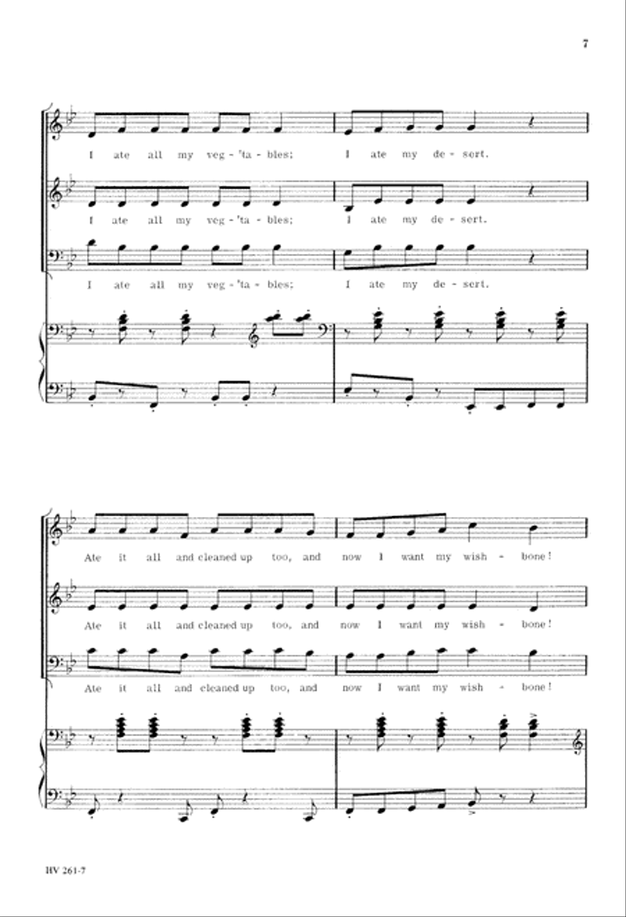 Wishbone (Digital Download) 3-Part scores gallery preview page 7
