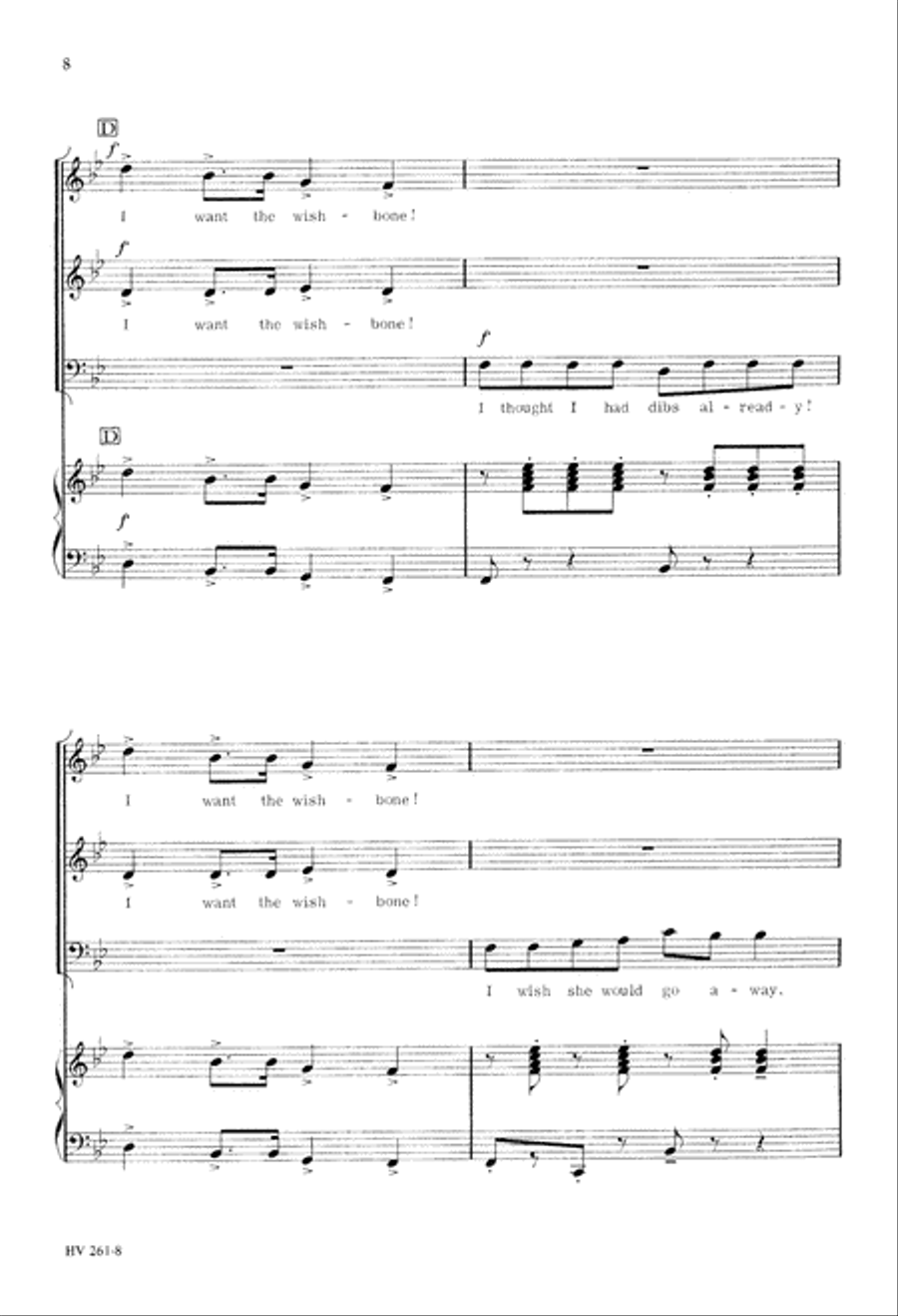 Wishbone (Digital Download) 3-Part scores gallery preview page 8