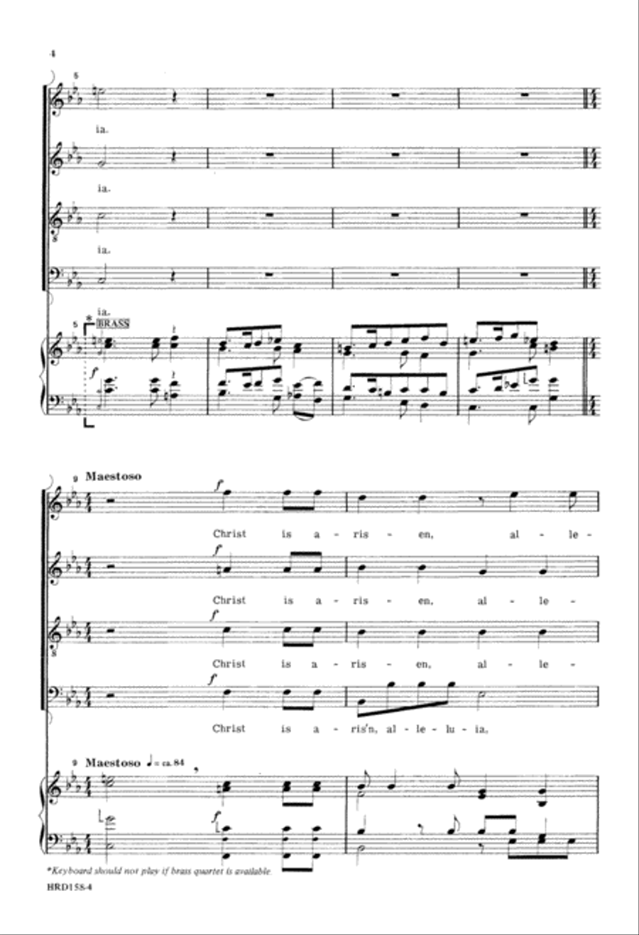 Introit for Easter (Digital Download) 4-Part scores gallery preview page 4
