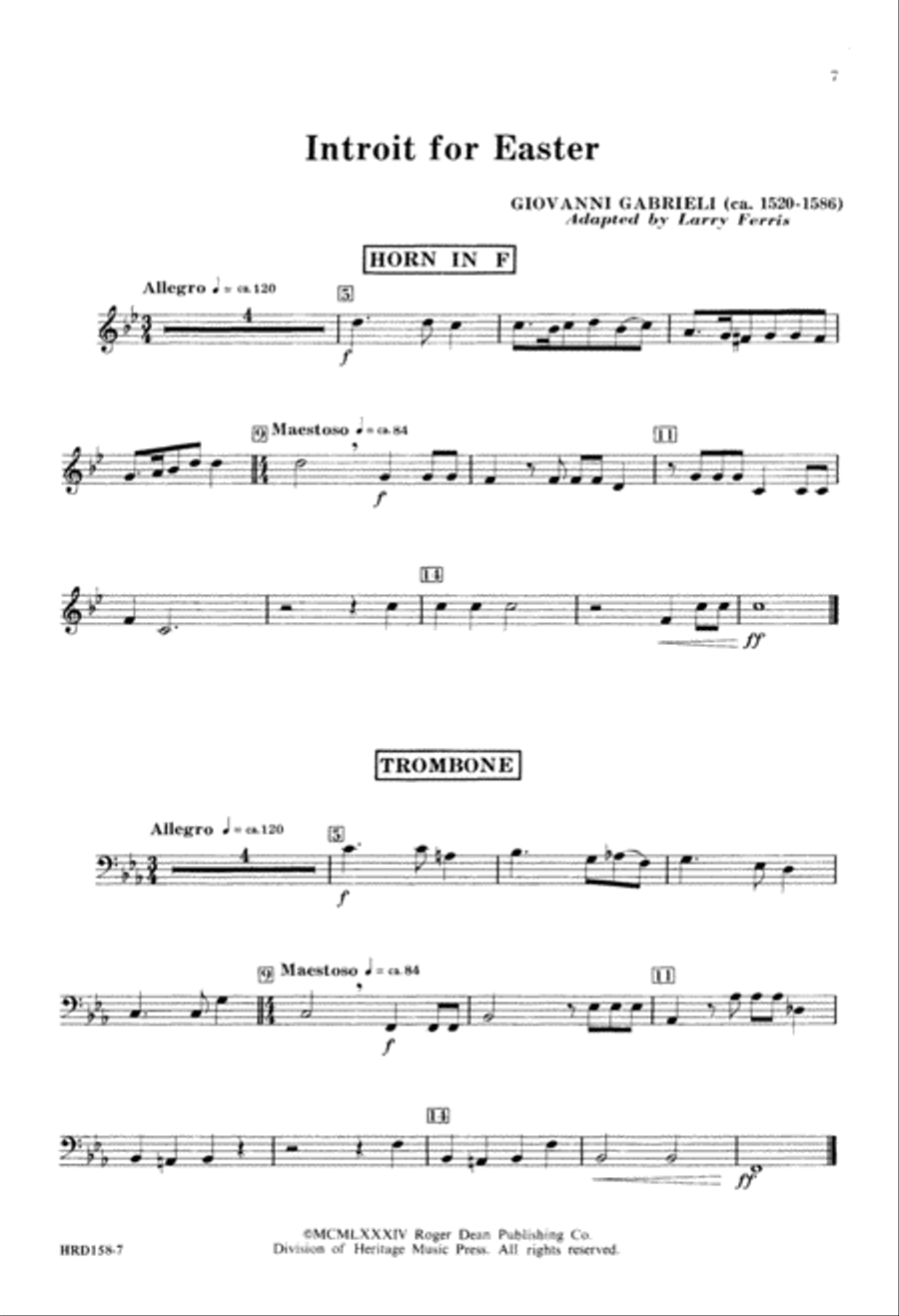Introit for Easter (Digital Download) 4-Part scores gallery preview page 7