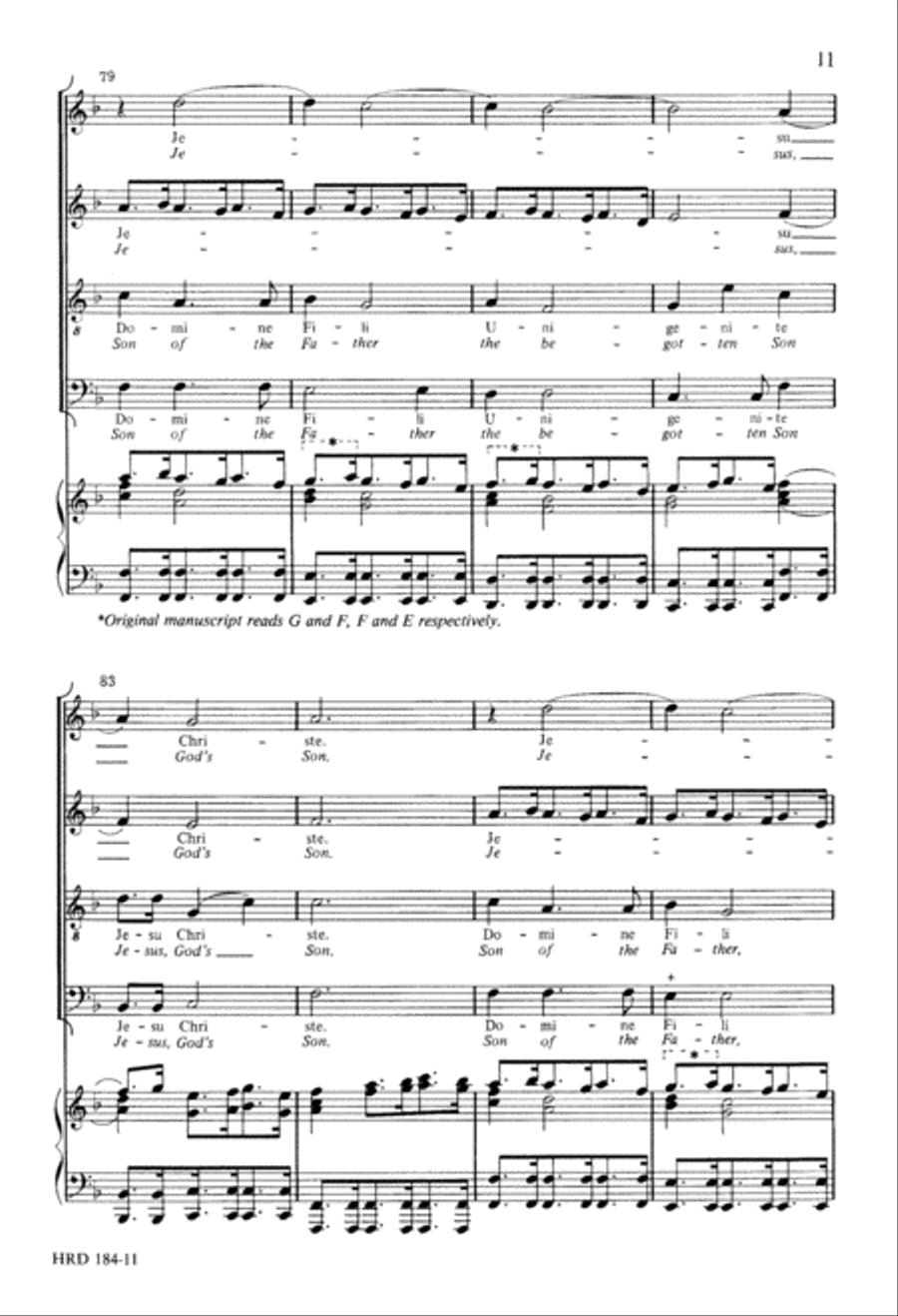 Domine Fili Unigenite Domine Fili Unigenite 4-Part scores gallery preview page 11