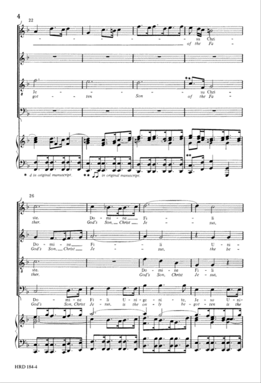 Domine Fili Unigenite Domine Fili Unigenite 4-Part scores gallery preview page 4