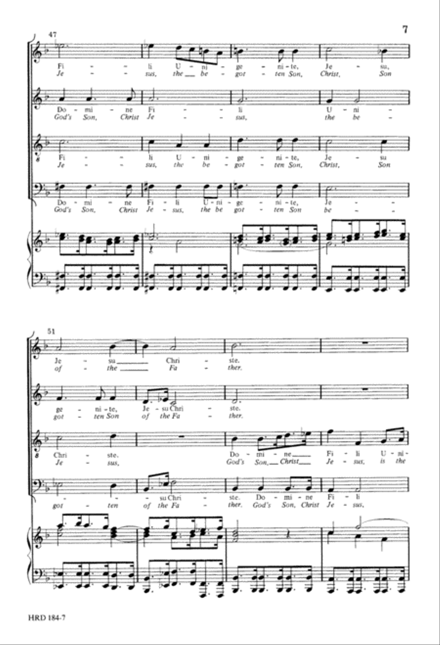 Domine Fili Unigenite Domine Fili Unigenite 4-Part scores gallery preview page 7