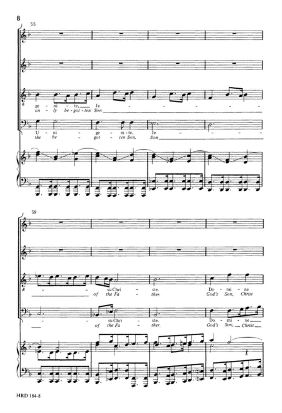 Domine Fili Unigenite Domine Fili Unigenite 4-Part scores gallery preview page 8