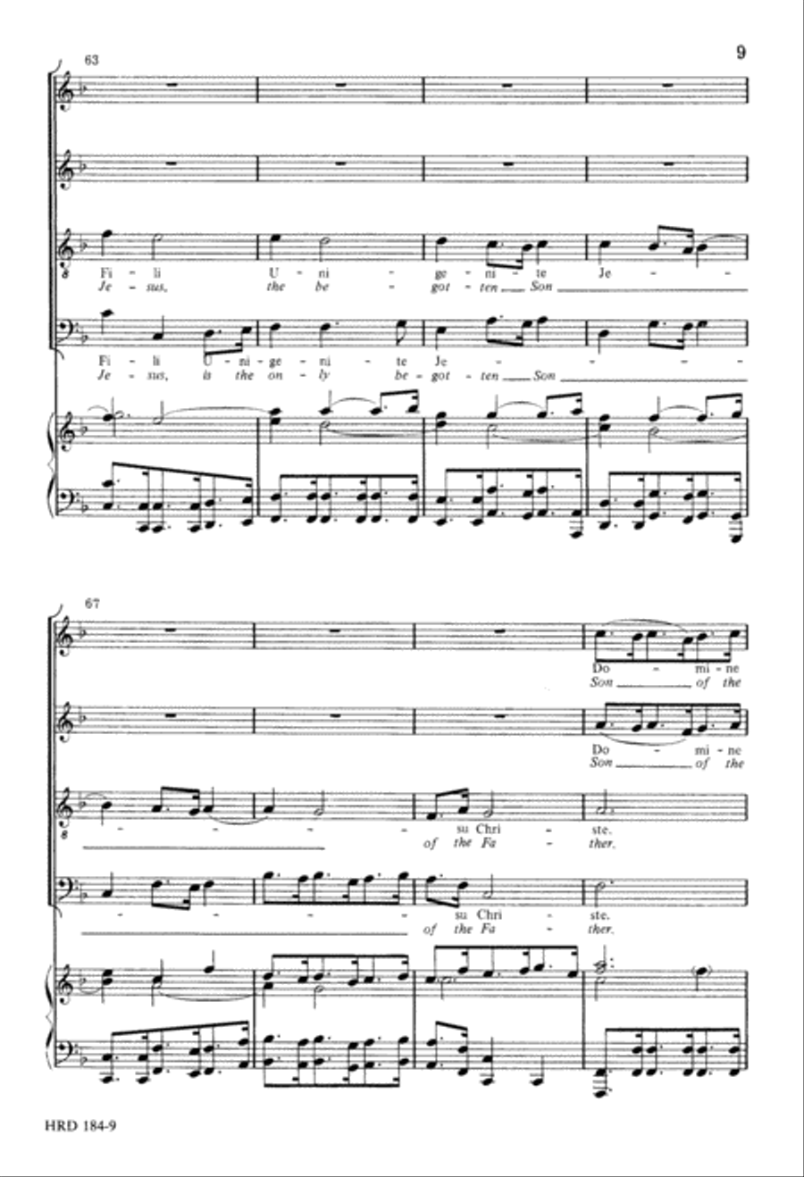 Domine Fili Unigenite Domine Fili Unigenite 4-Part scores gallery preview page 9