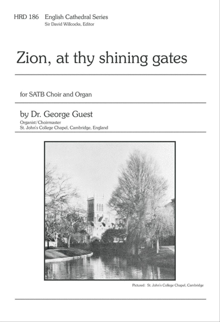 Zion, at Thy Shining Gates (Digital Download) 4-Part scores gallery preview page 1