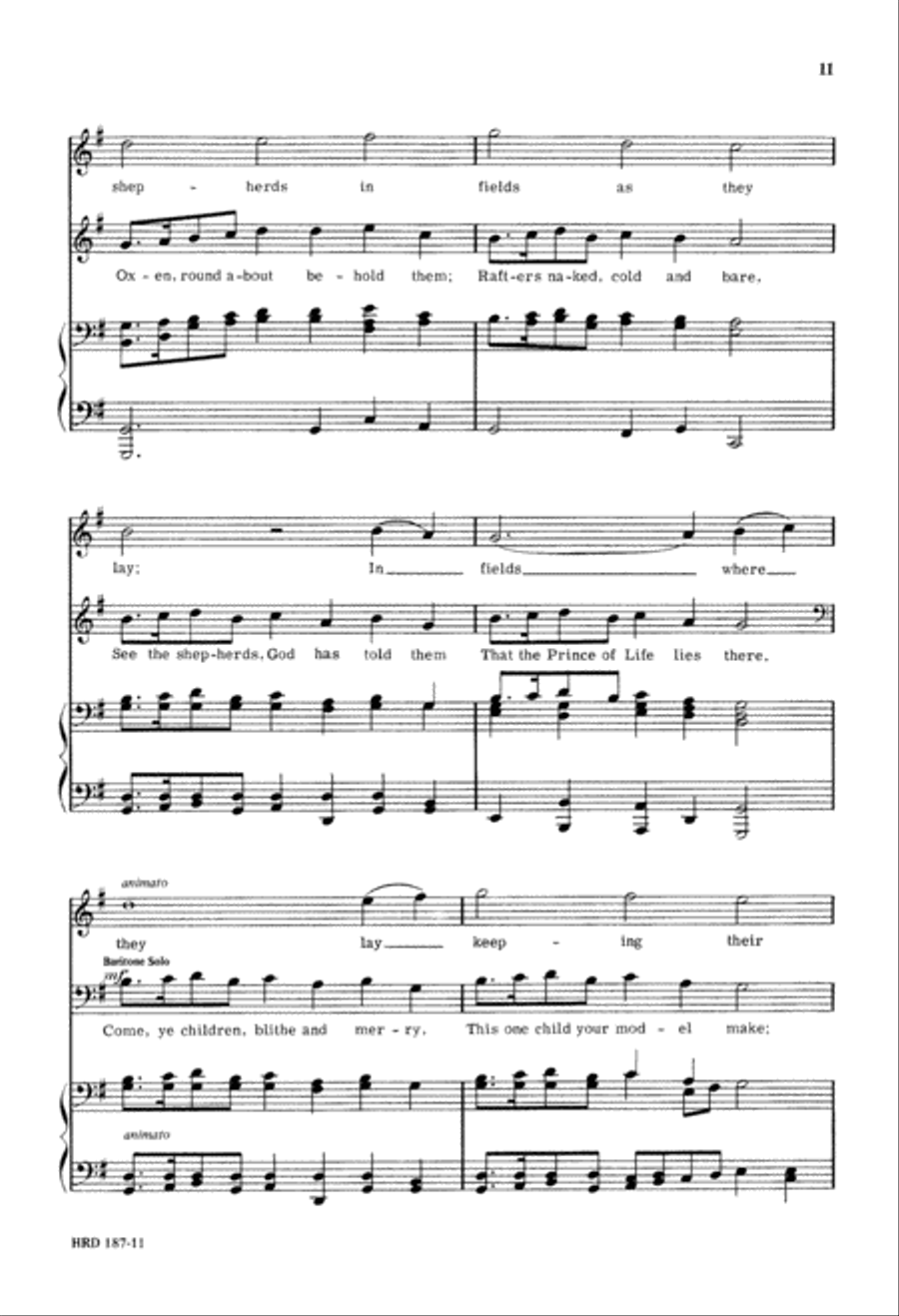 Christmas Day (Digital Download) 4-Part scores gallery preview page 11
