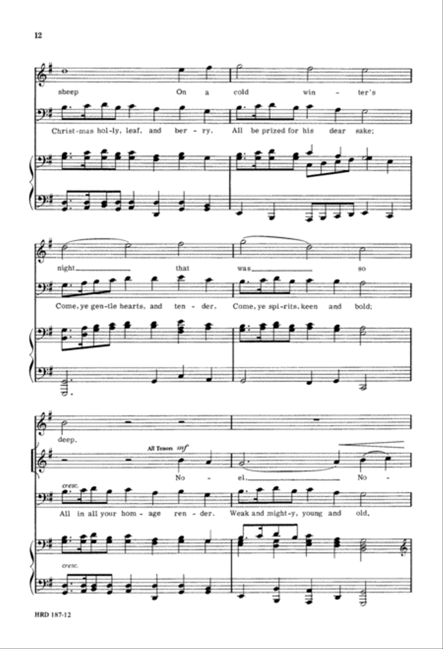 Christmas Day (Digital Download) 4-Part scores gallery preview page 12