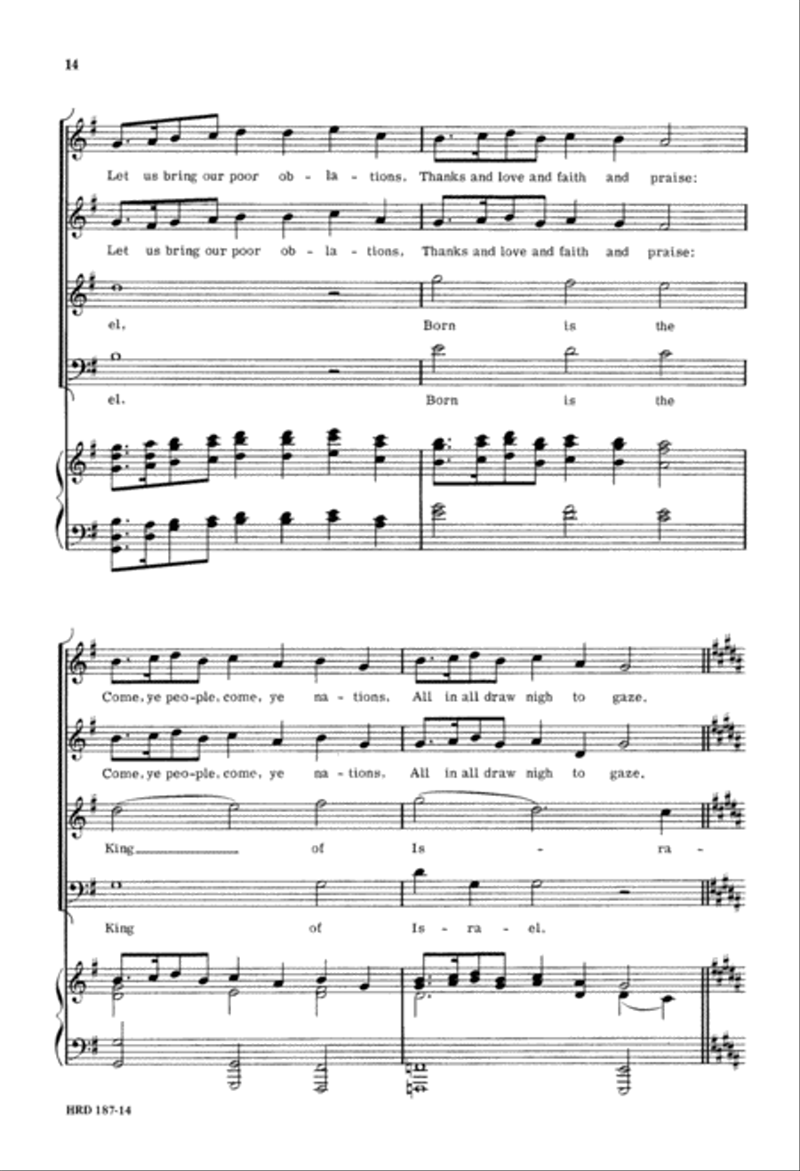 Christmas Day (Digital Download) 4-Part scores gallery preview page 14
