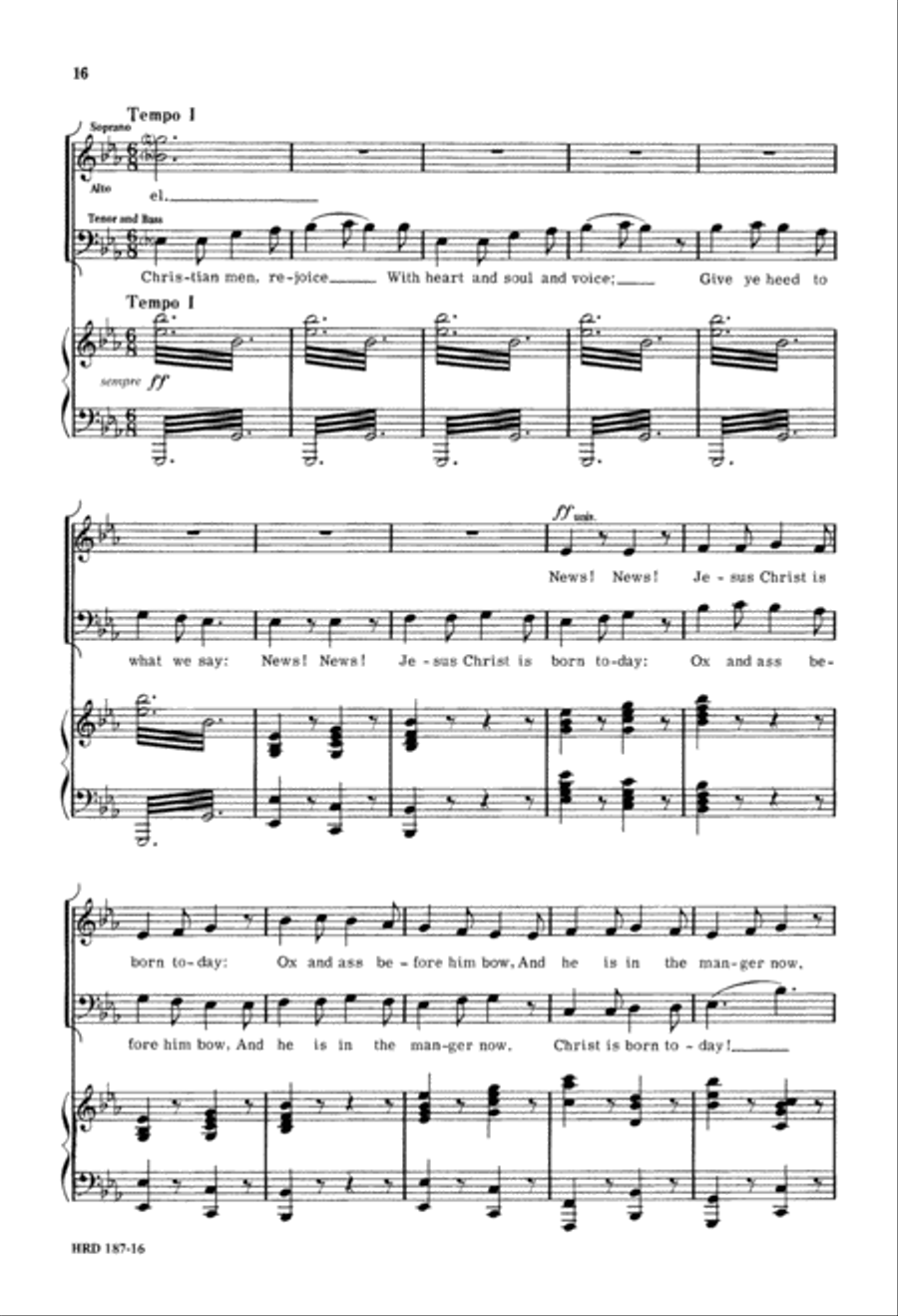 Christmas Day (Digital Download) 4-Part scores gallery preview page 16