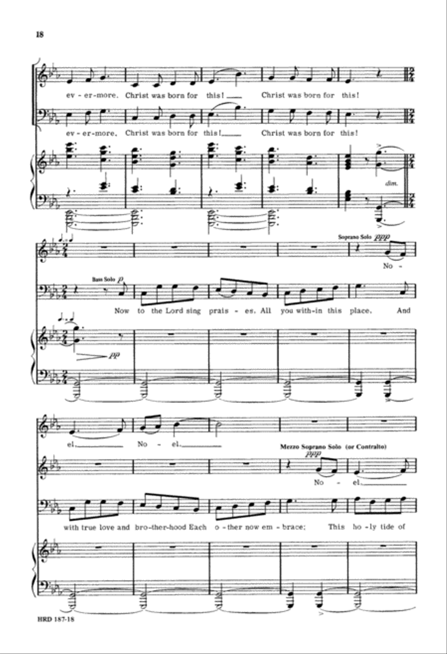 Christmas Day (Digital Download) 4-Part scores gallery preview page 18