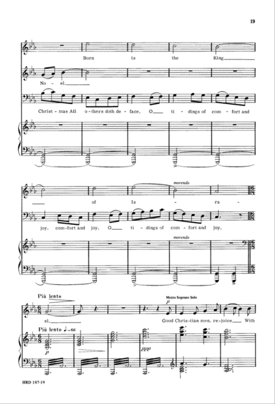 Christmas Day (Digital Download) 4-Part scores gallery preview page 19