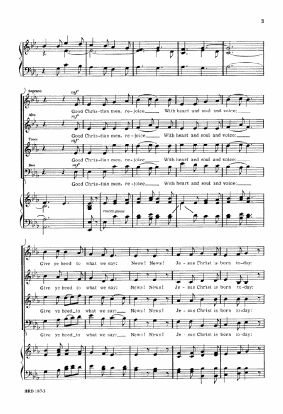 Christmas Day (Digital Download) 4-Part scores gallery preview page 3