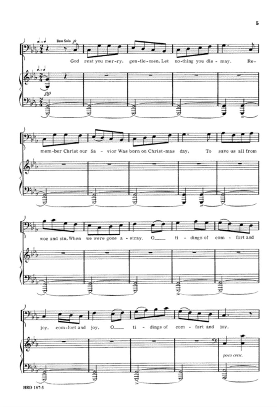 Christmas Day (Digital Download) 4-Part scores gallery preview page 5