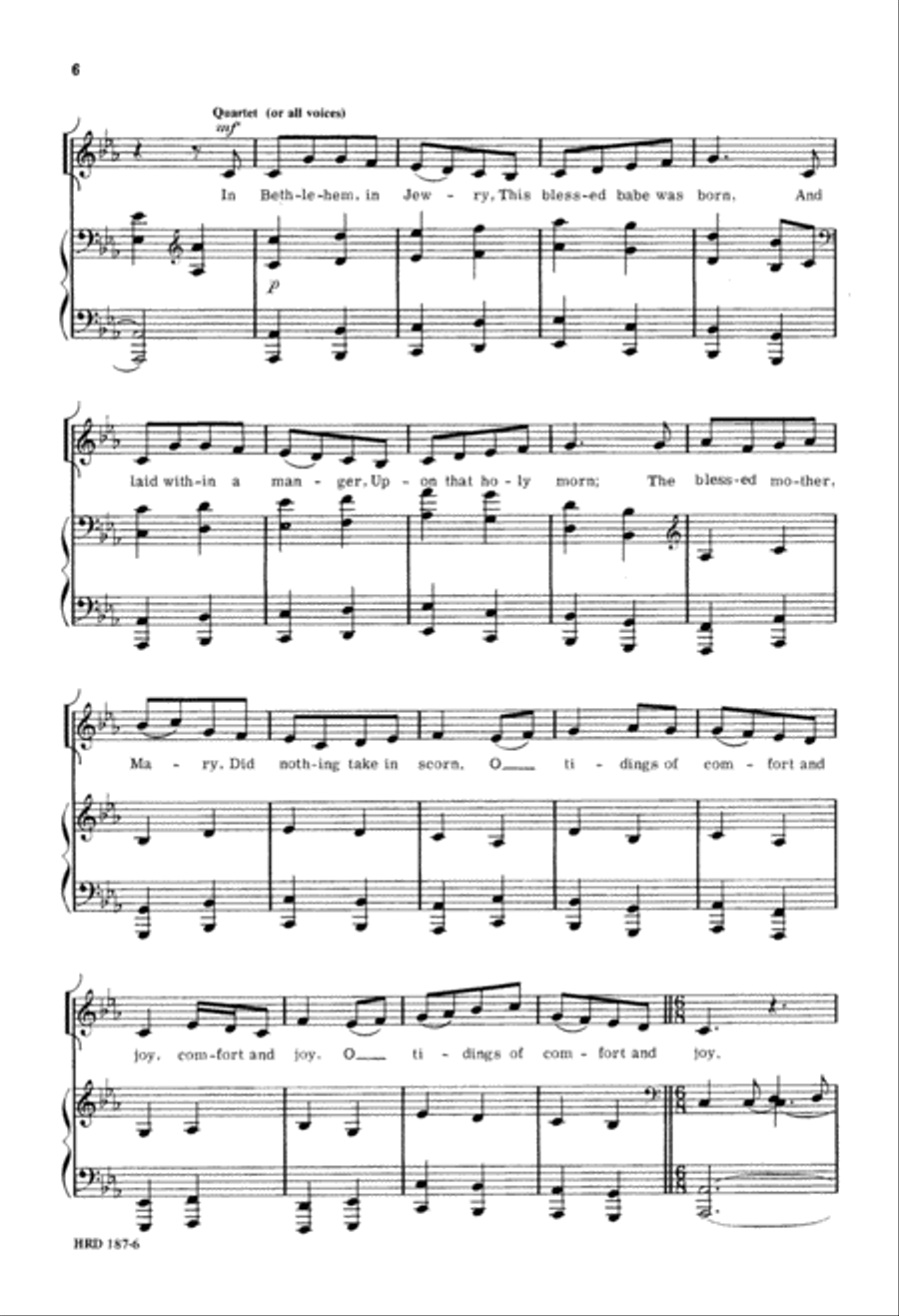 Christmas Day (Digital Download) 4-Part scores gallery preview page 6