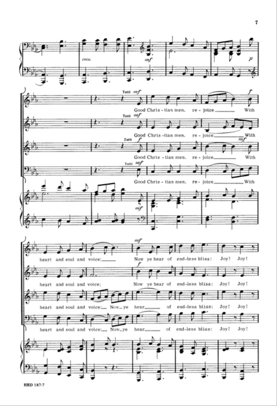 Christmas Day (Digital Download) 4-Part scores gallery preview page 7