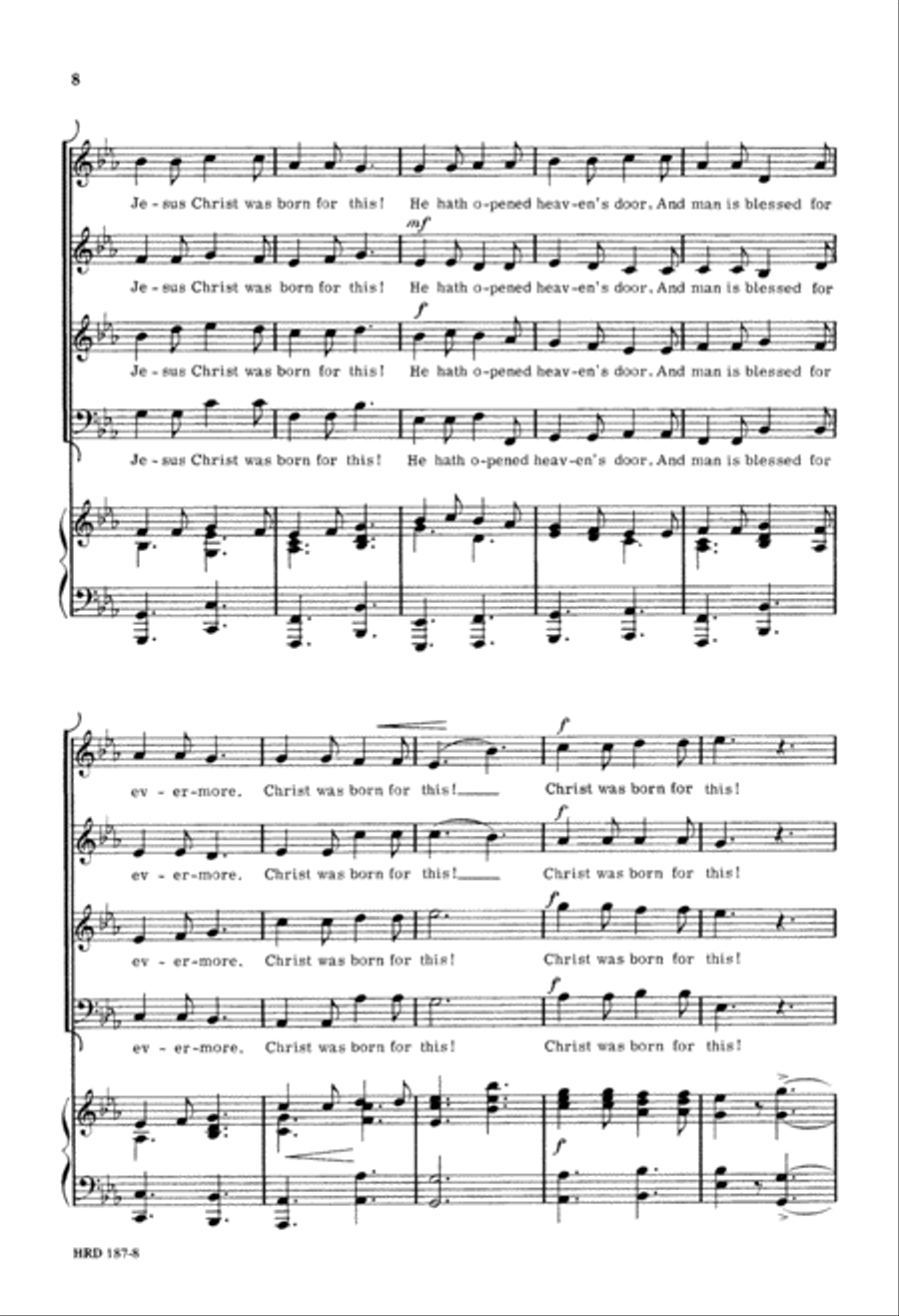 Christmas Day (Digital Download) 4-Part scores gallery preview page 8