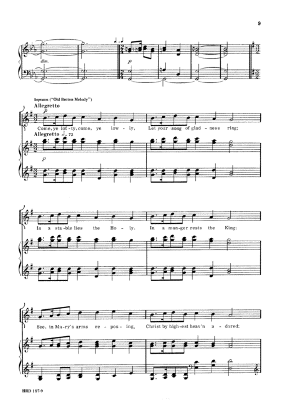 Christmas Day (Digital Download) 4-Part scores gallery preview page 9