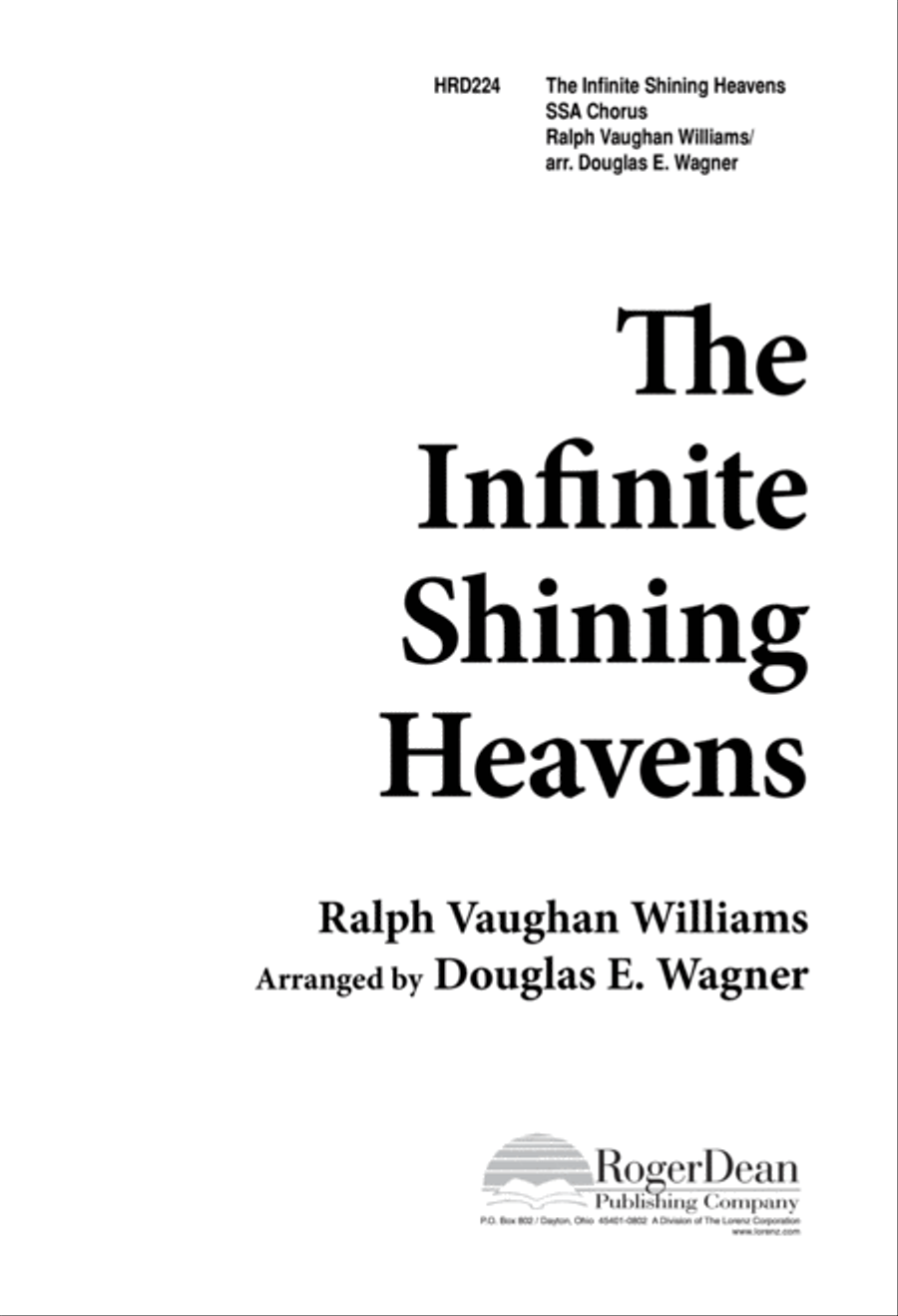 The Infinite Shining Heavens (Digital Download) SSA scores gallery preview page 1