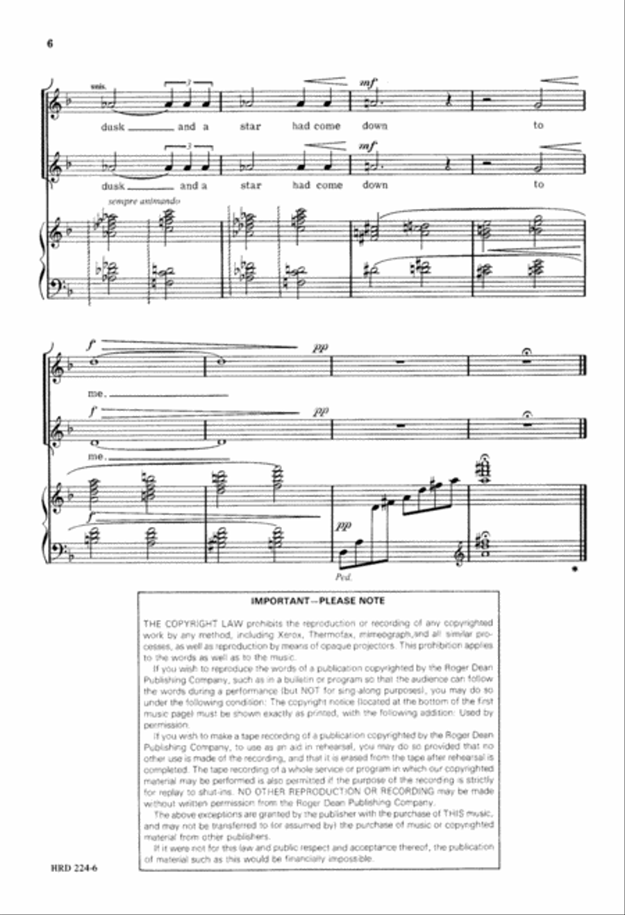 The Infinite Shining Heavens (Digital Download) SSA scores gallery preview page 6