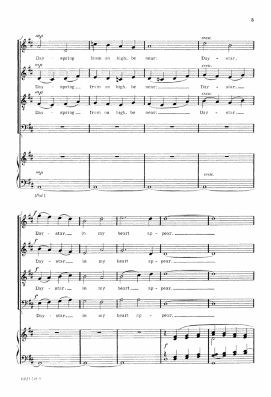 Christ, Whose Glory Fills the Skies (Digital Download) 4-Part scores gallery preview page 5