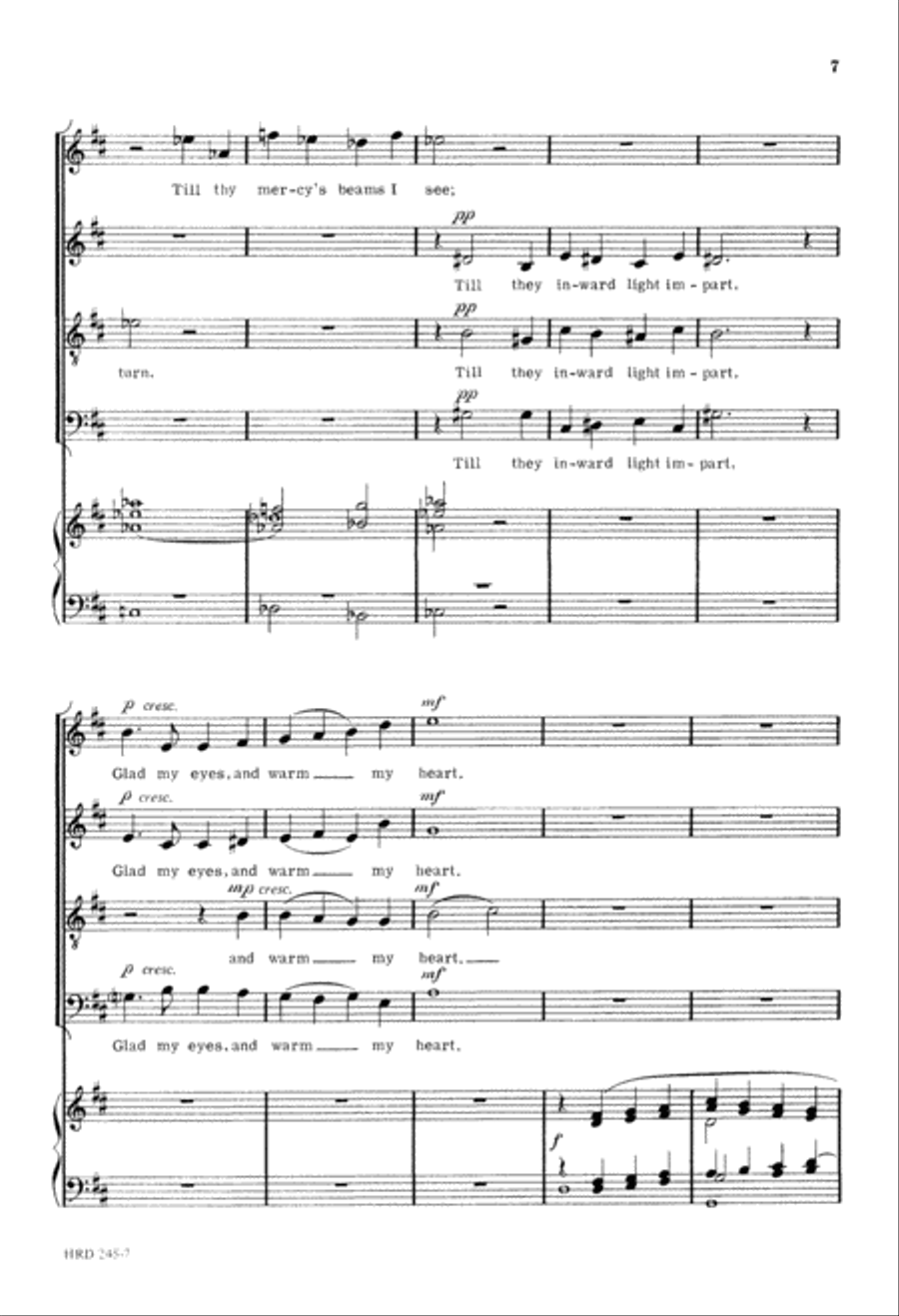 Christ, Whose Glory Fills the Skies (Digital Download) 4-Part scores gallery preview page 7