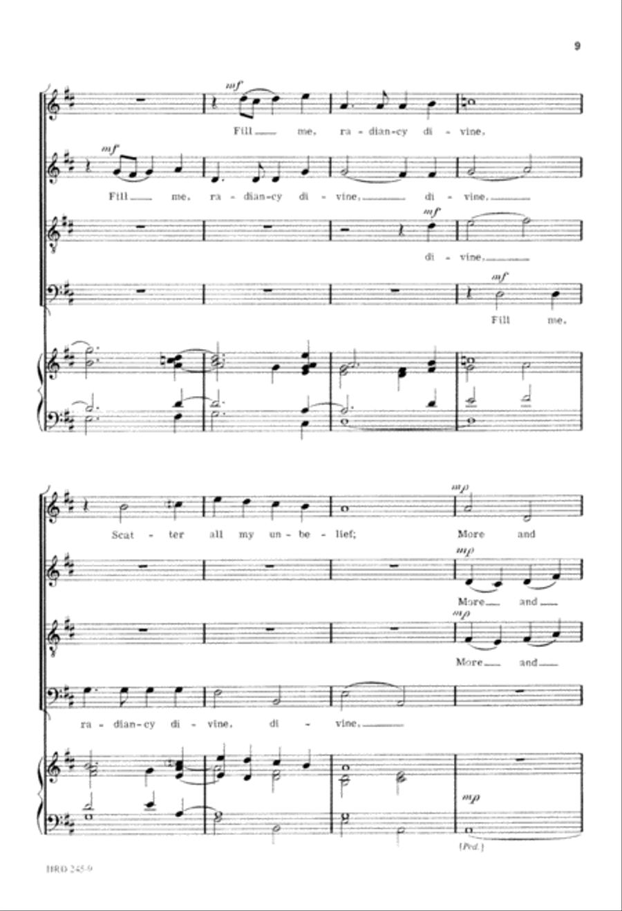 Christ, Whose Glory Fills the Skies (Digital Download) 4-Part scores gallery preview page 9