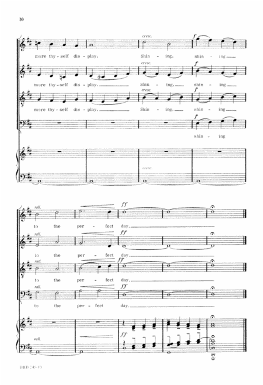 Christ, Whose Glory Fills the Skies (Digital Download) 4-Part scores gallery preview page 10