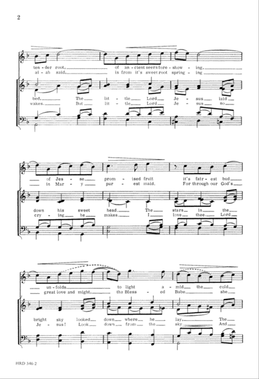 A Spotless Rose (Digital Download) 4-Part scores gallery preview page 2