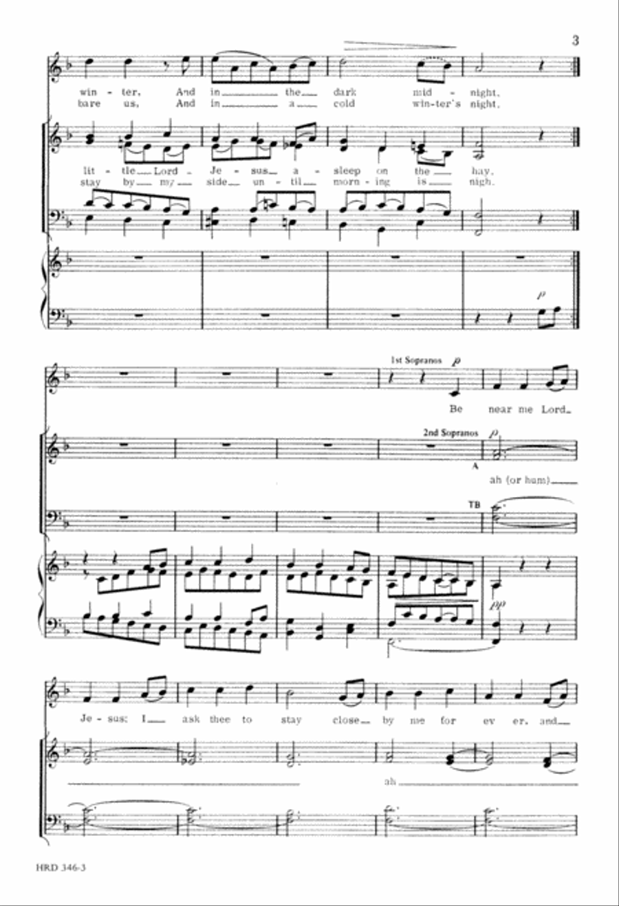 A Spotless Rose (Digital Download) 4-Part scores gallery preview page 3