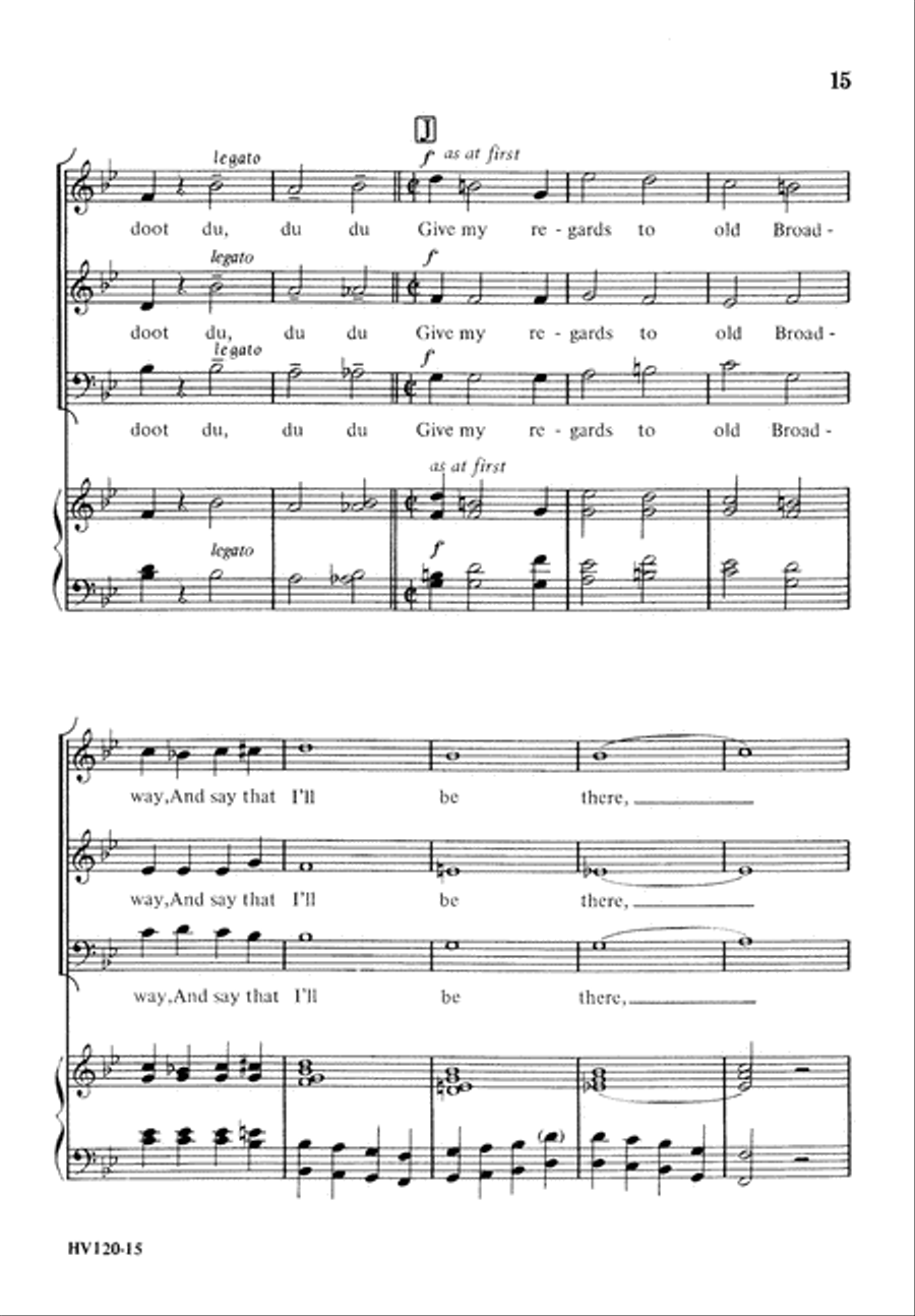 Dancing With George M (Digital Download) 3-Part scores gallery preview page 15