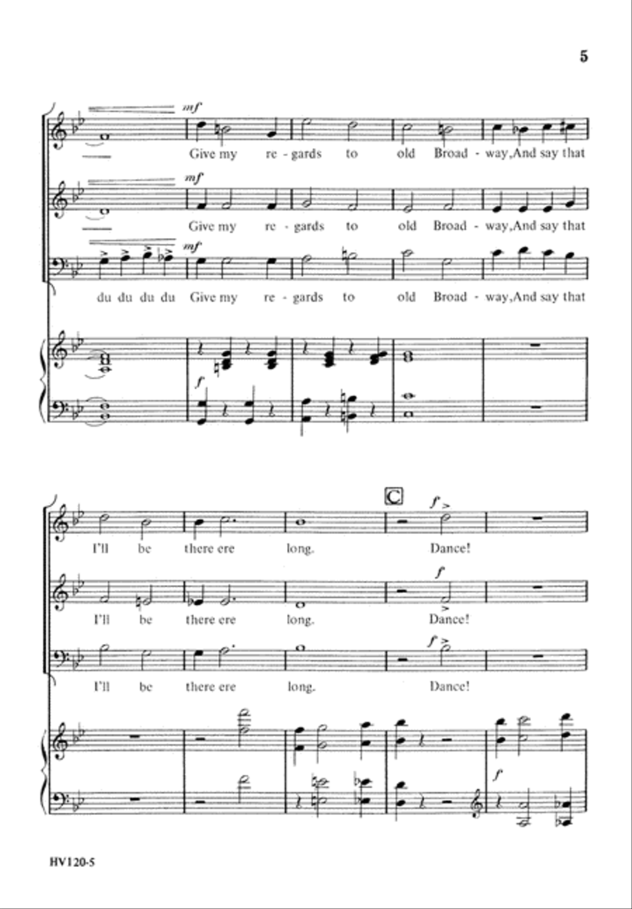 Dancing With George M (Digital Download) 3-Part scores gallery preview page 5