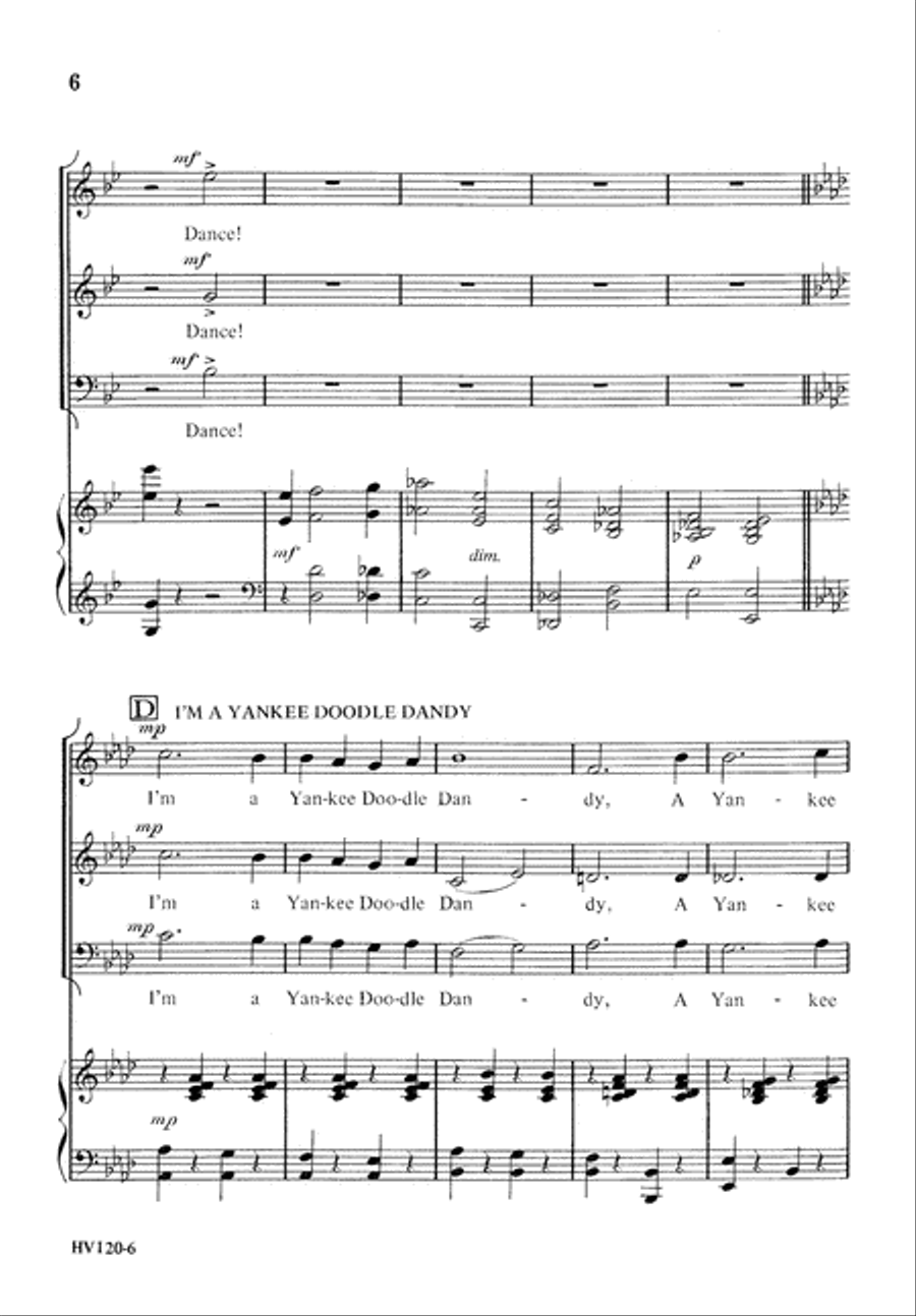 Dancing With George M (Digital Download) 3-Part scores gallery preview page 6