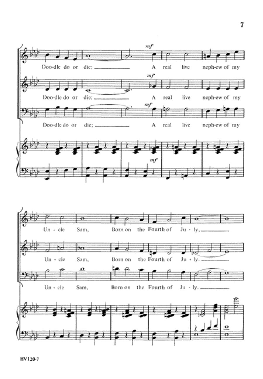 Dancing With George M (Digital Download) 3-Part scores gallery preview page 7