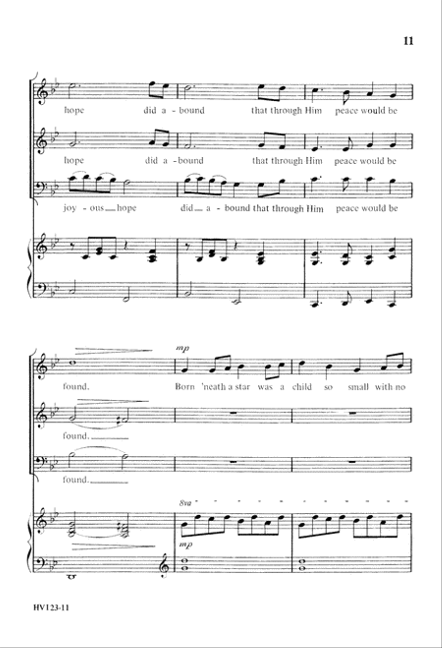 Born 'Neath a Star (Digital Download) 3-Part scores gallery preview page 11