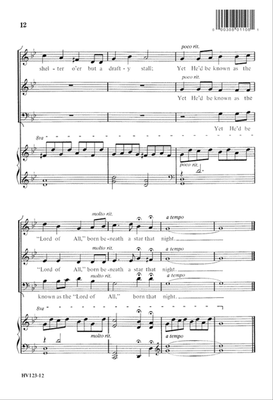 Born 'Neath a Star (Digital Download) 3-Part scores gallery preview page 12